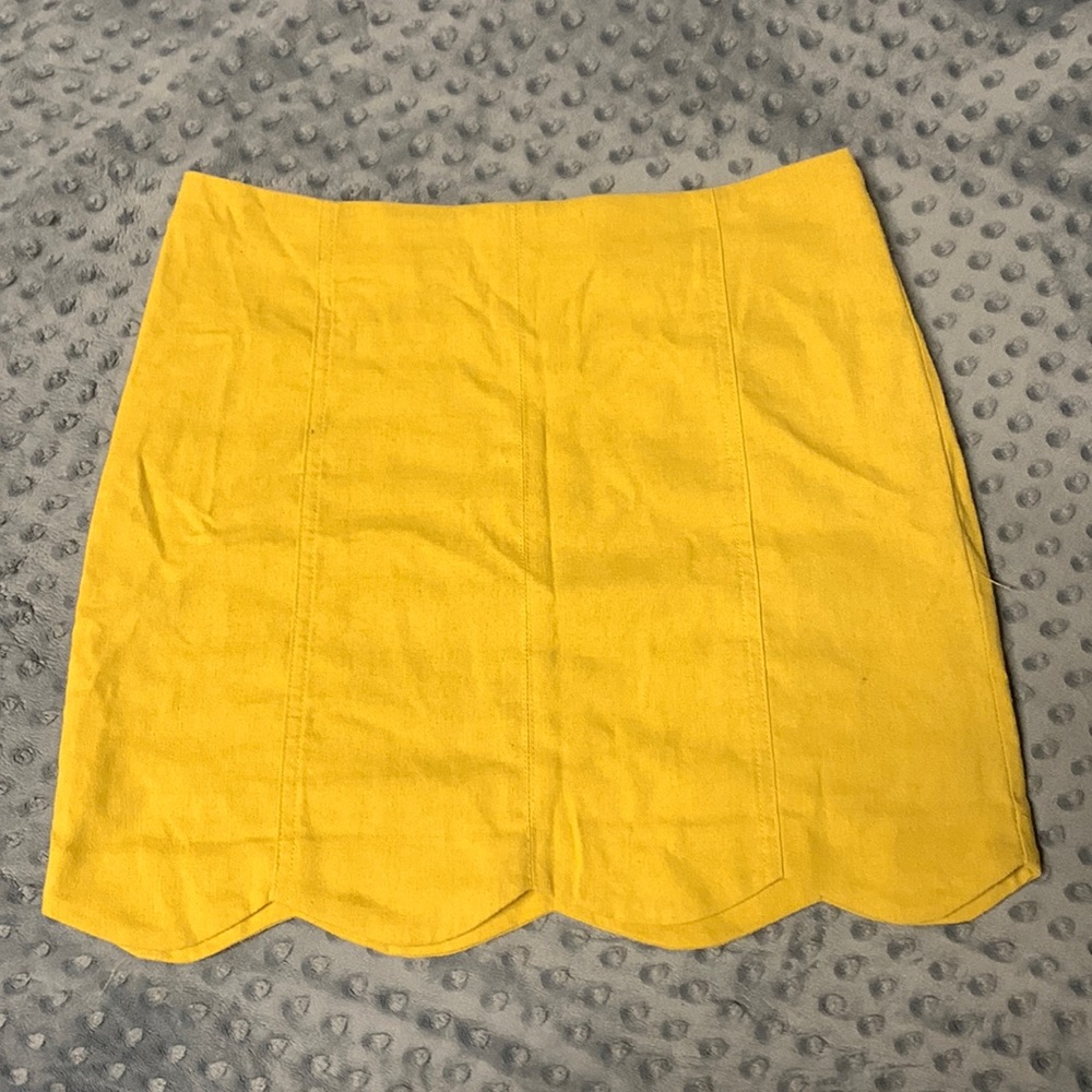 Mustard yellow She + Sky skirt, size Medium